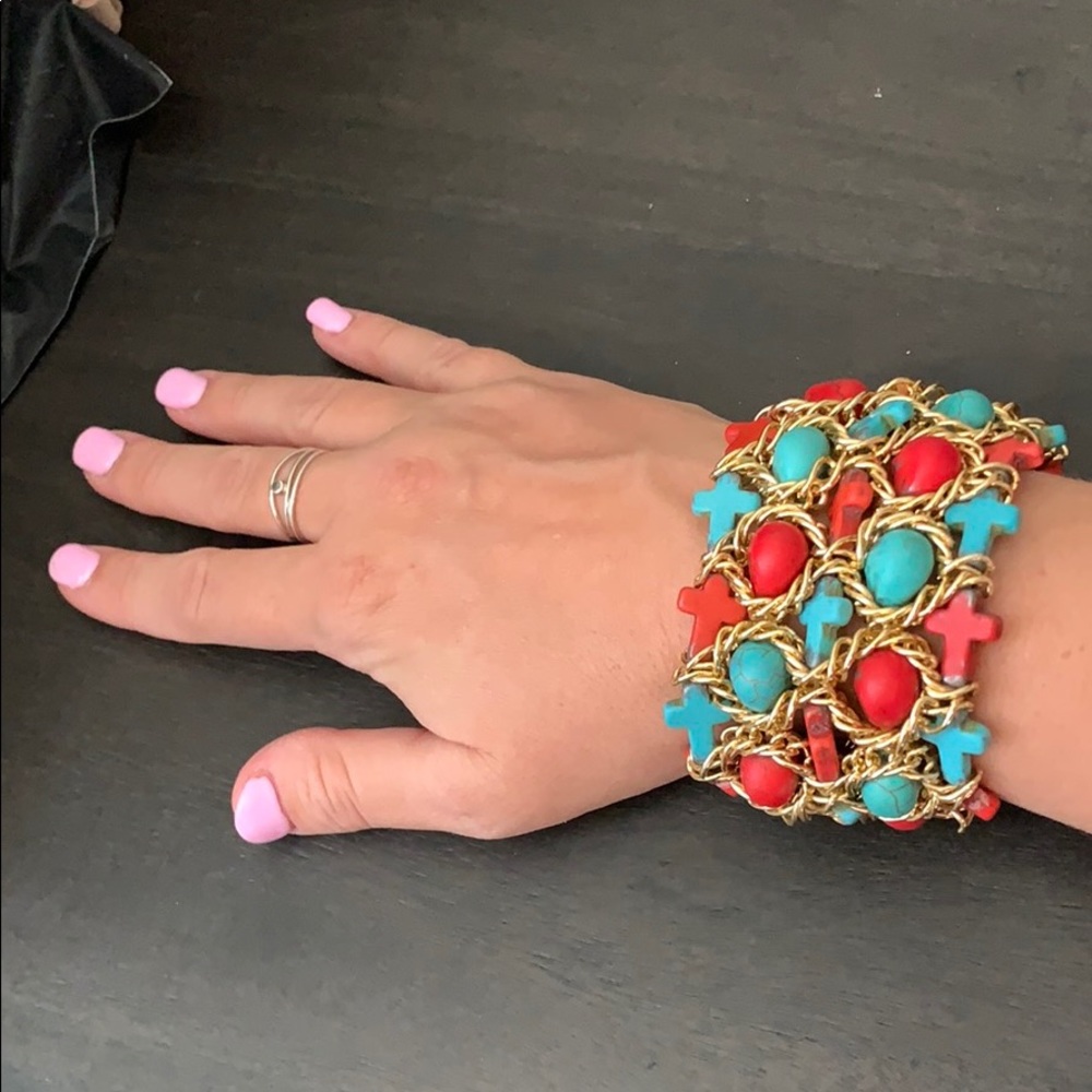 Skull & Cross Chunky Bracelet